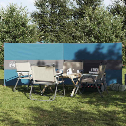 Camping-Windschutz Blau 344x120 cm Wasserdicht