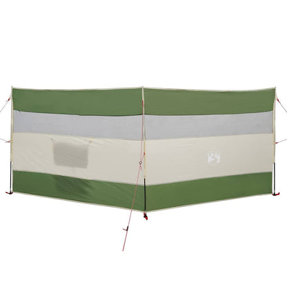 Camping-Windschutz Grün 340x130 cm Wasserdicht