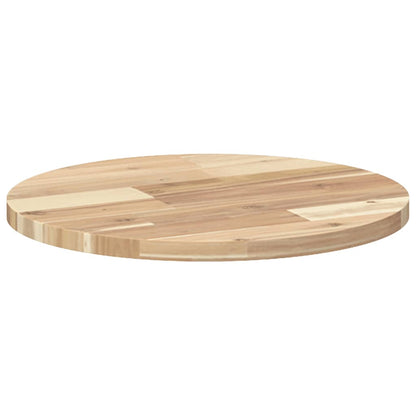 Tischplatte Rund Ø40x2 cm Massivholz Akazie