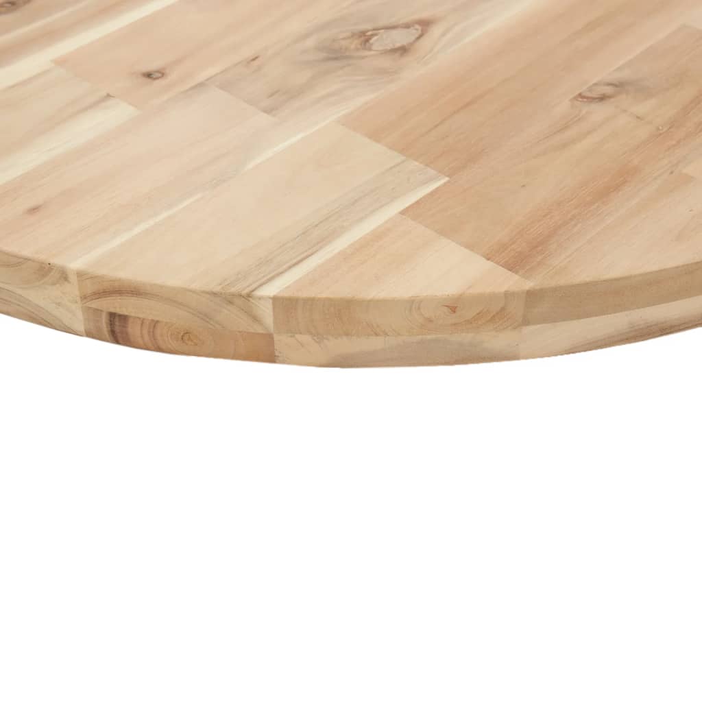 Tischplatte Rund Ø40x4 cm Massivholz Akazie