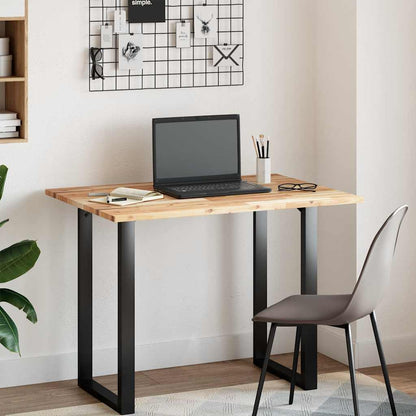Tischplatte Rechteckig 80x70x2 cm Massivholz Akazie