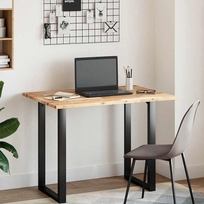Tischplatte Rechteckig 100x70x2 cm Massivholz Akazie