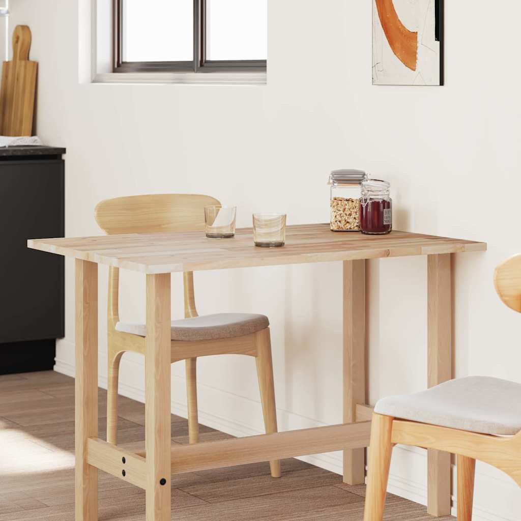 Tischplatte Rechteckig 100x80x2 cm Massivholz Akazie