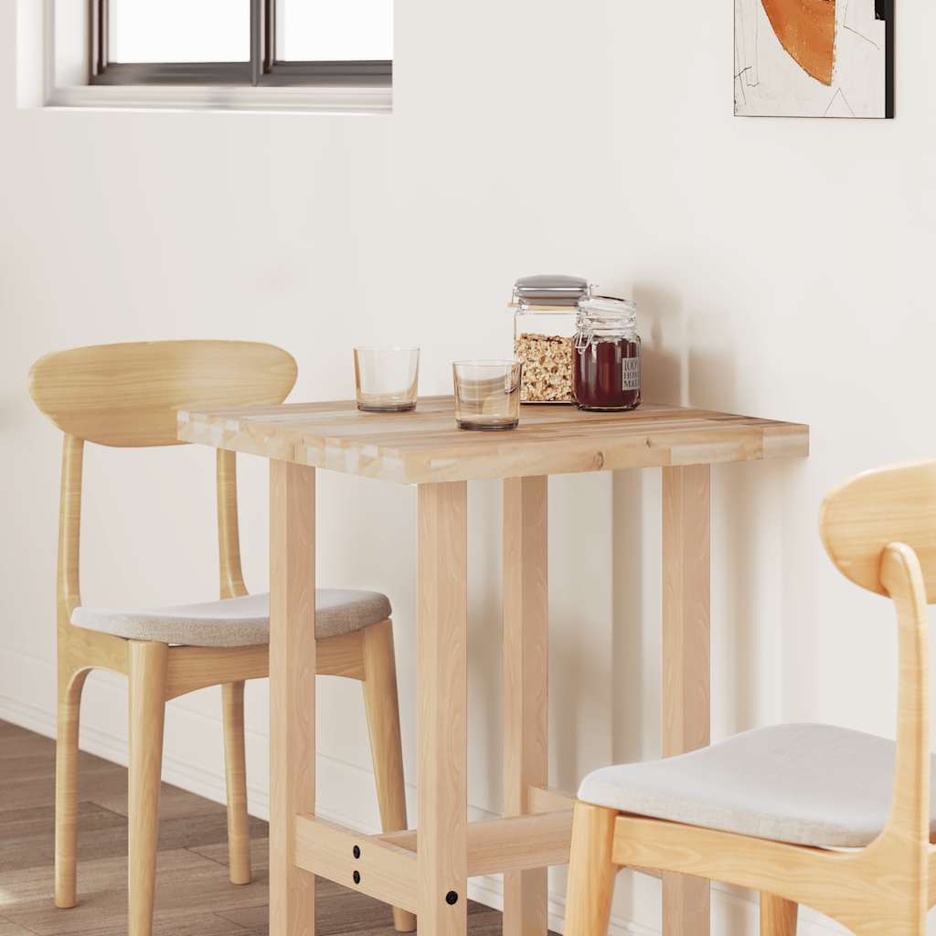 Tischplatte Rechteckig 100x60x4 cm Massivholz Akazie