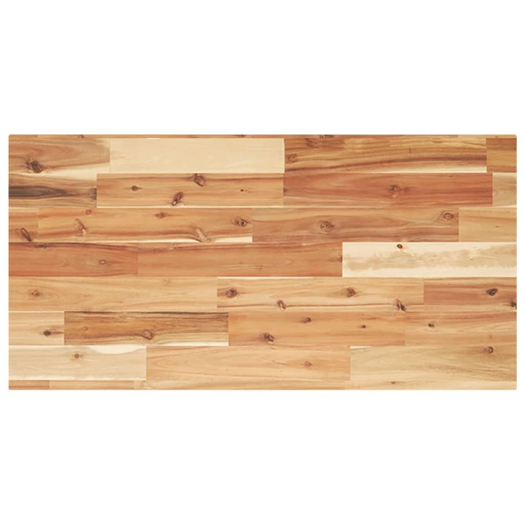 Tischplatte Rechteckig 80x40x2 cm Massivholz Akazie