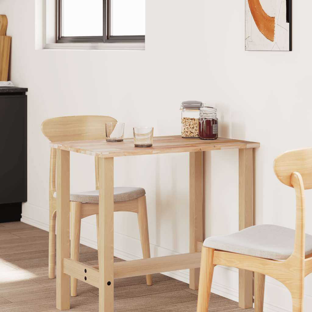 Tischplatte Rechteckig 80x60x2 cm Massivholz Akazie