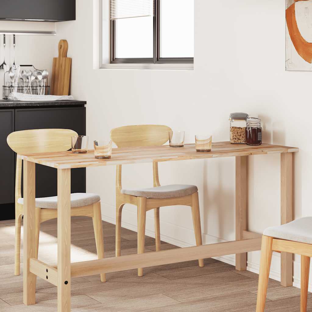 Tischplatte Rechteckig 120x60x2 cm Massivholz Akazie