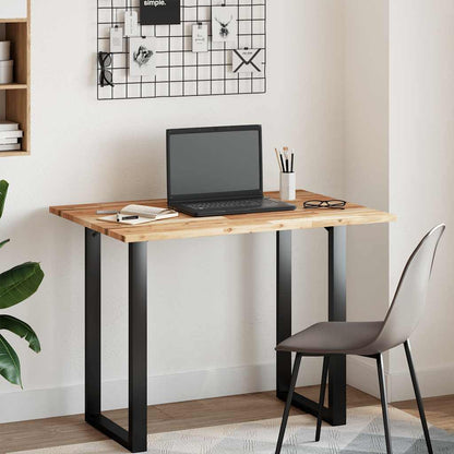 Tischplatte Rechteckig 100x70x2 cm Massivholz Akazie