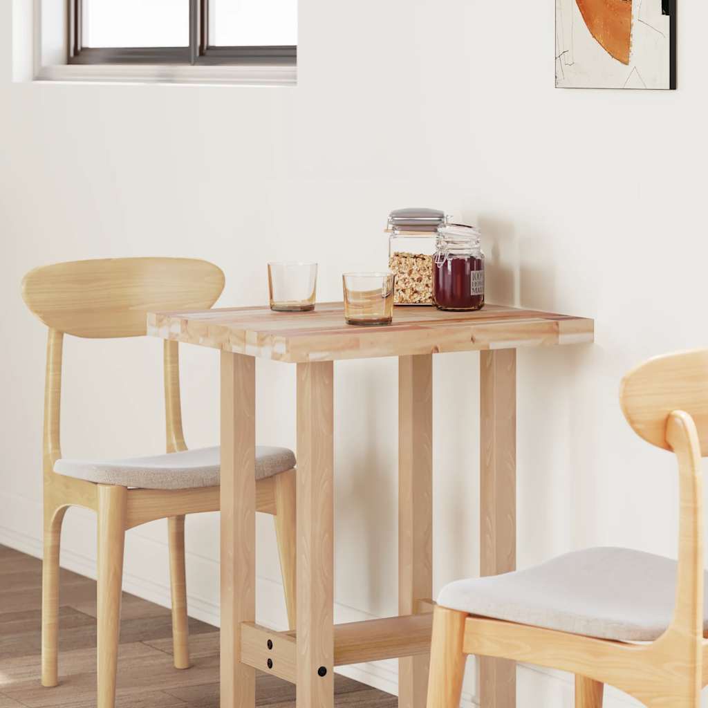 Tischplatte Rechteckig 60x50x4 cm Massivholz Akazie