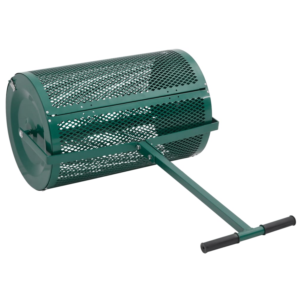 Kompost-Streuer 75L Grün Ø40x60 cm Stahl