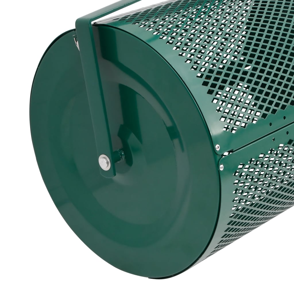 Kompost-Streuer 75L Grün Ø40x60 cm Stahl