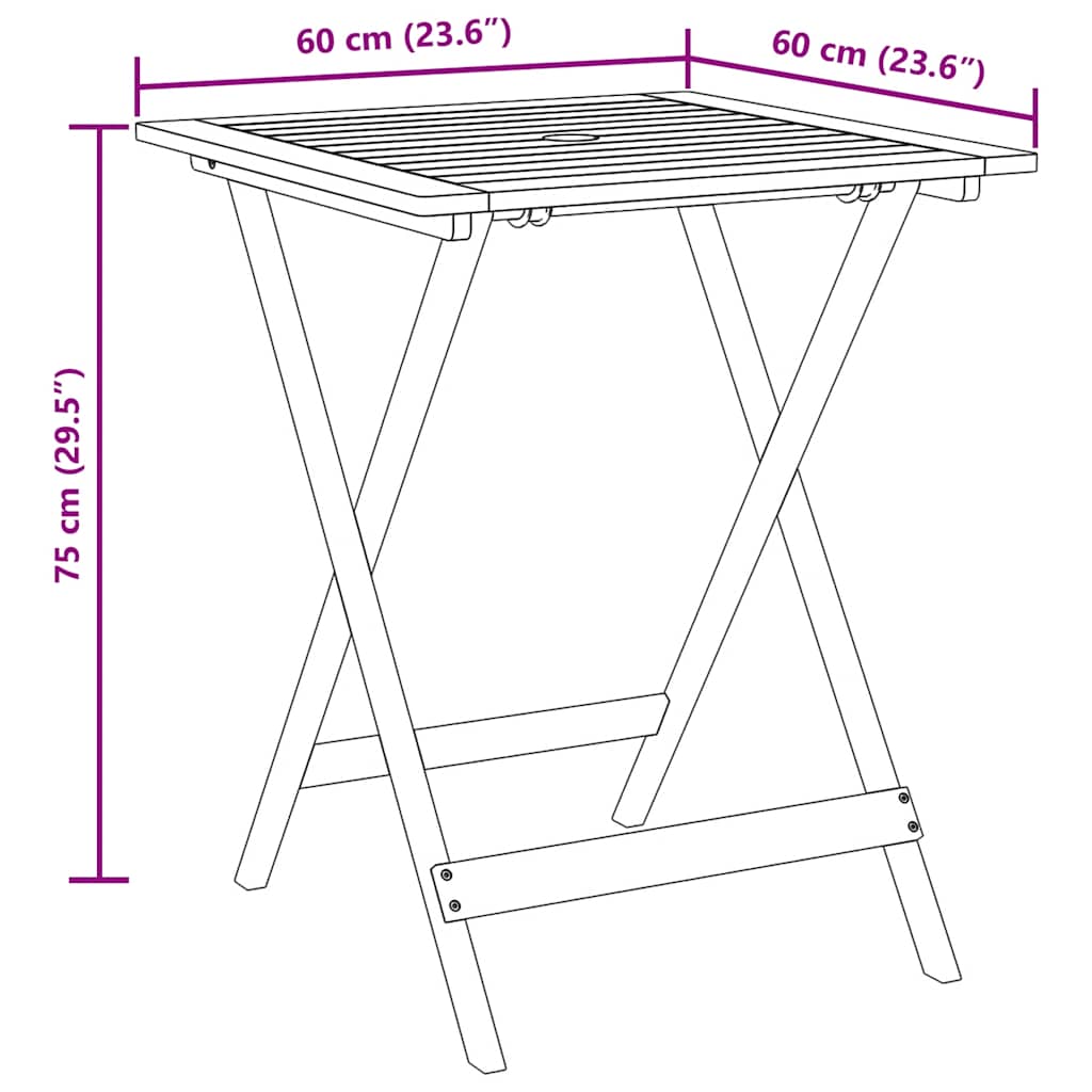 3-tlg. Bistro-Set Schwarz Poly Rattan und Massivholz