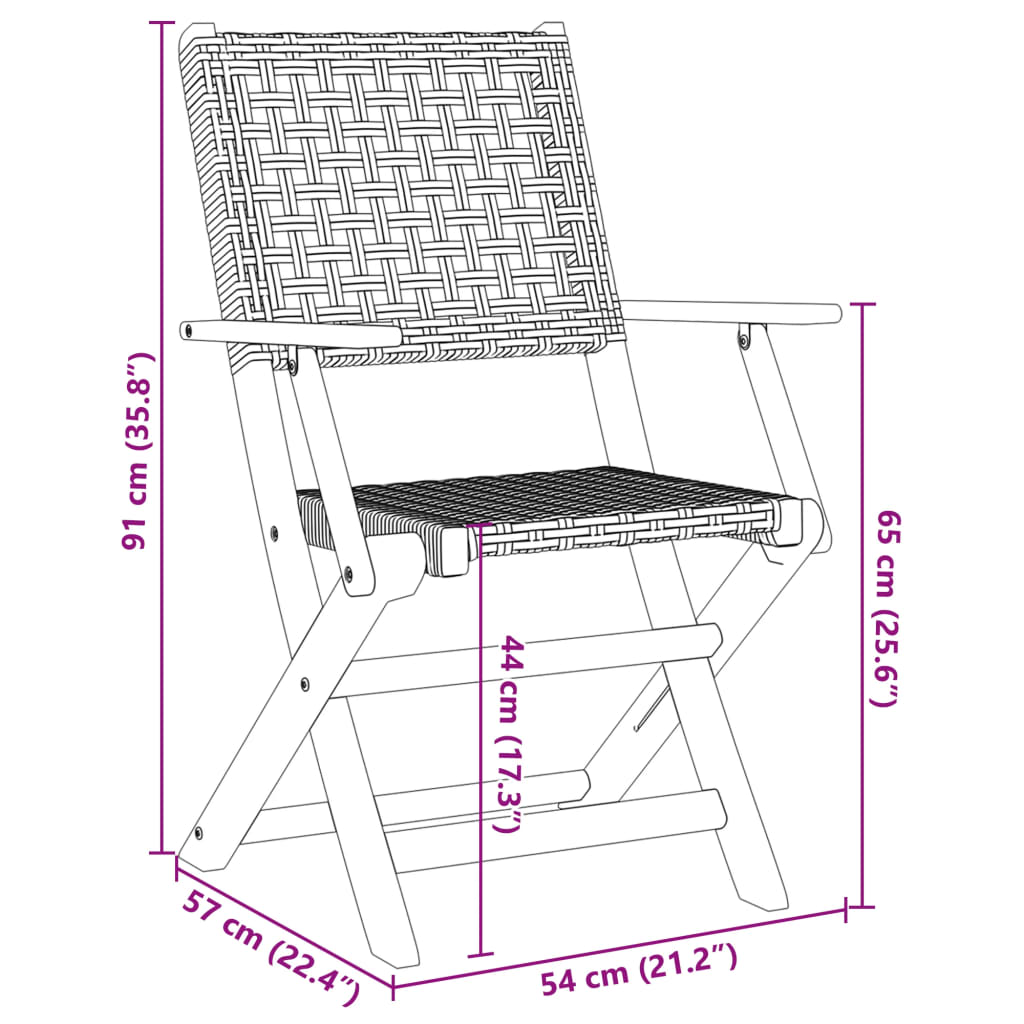 5-tlg. Garten-Essgruppe Beige Poly Rattan und Massivholz