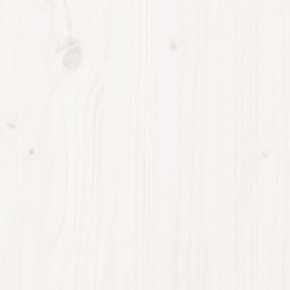 Bett mit Schubladen und Matratze Weiß 120x190 cm Massivholz