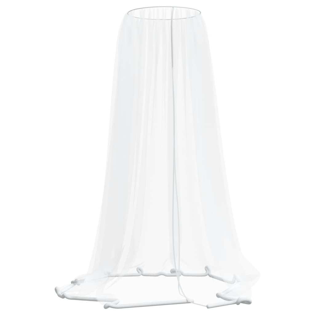 Moustiquaire pour parasol 220 mailles blanc Φ330x250 cm