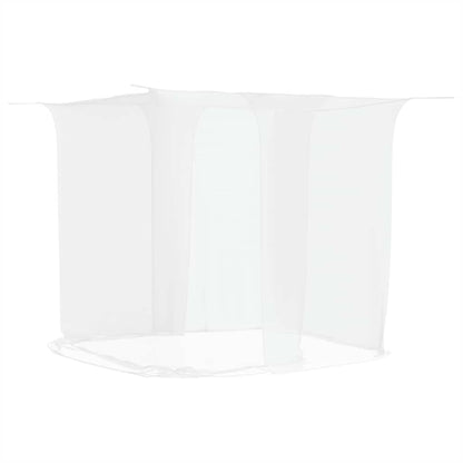 Moskitonetz zum Aufhängen 156 Mesh Weiß 220x180x180 cm