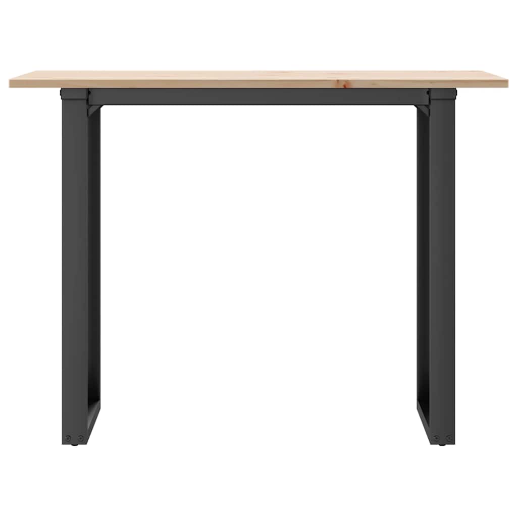 Esstisch O-Gestell 100x50x75 cm Massivholz Kiefer und Stahl