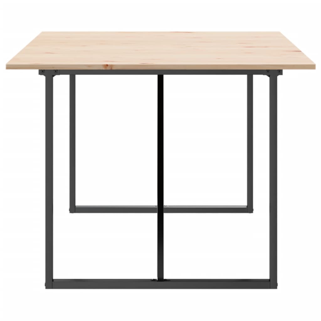 Esstisch O-Gestell 200x100x75cm Massivholz Kiefer und Stahl