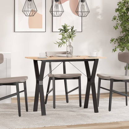Esstisch Y-Gestell 100x50x75 cm Massivholz Kiefer und Stahl