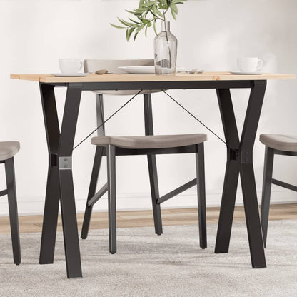 Esstisch Y-Gestell 100x50x75 cm Massivholz Kiefer und Stahl