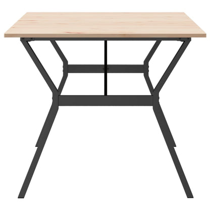 Esstisch Y-Gestell 180x90x75 cm Massivholz Kiefer und Stahl