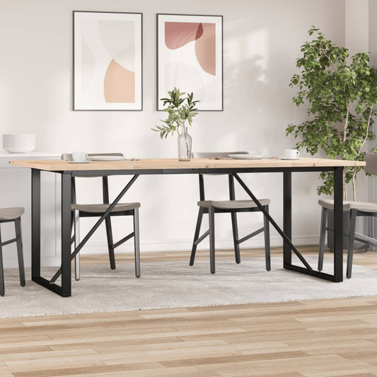 Table à manger O-frame 200x100x75,5cm pin massif et acier