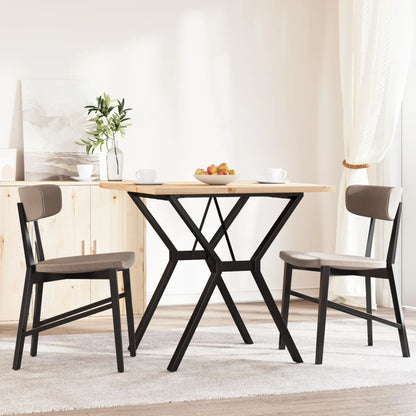 Esstisch Y-Gestell 80x80x75,5 cm Massivholz Kiefer & Stahl