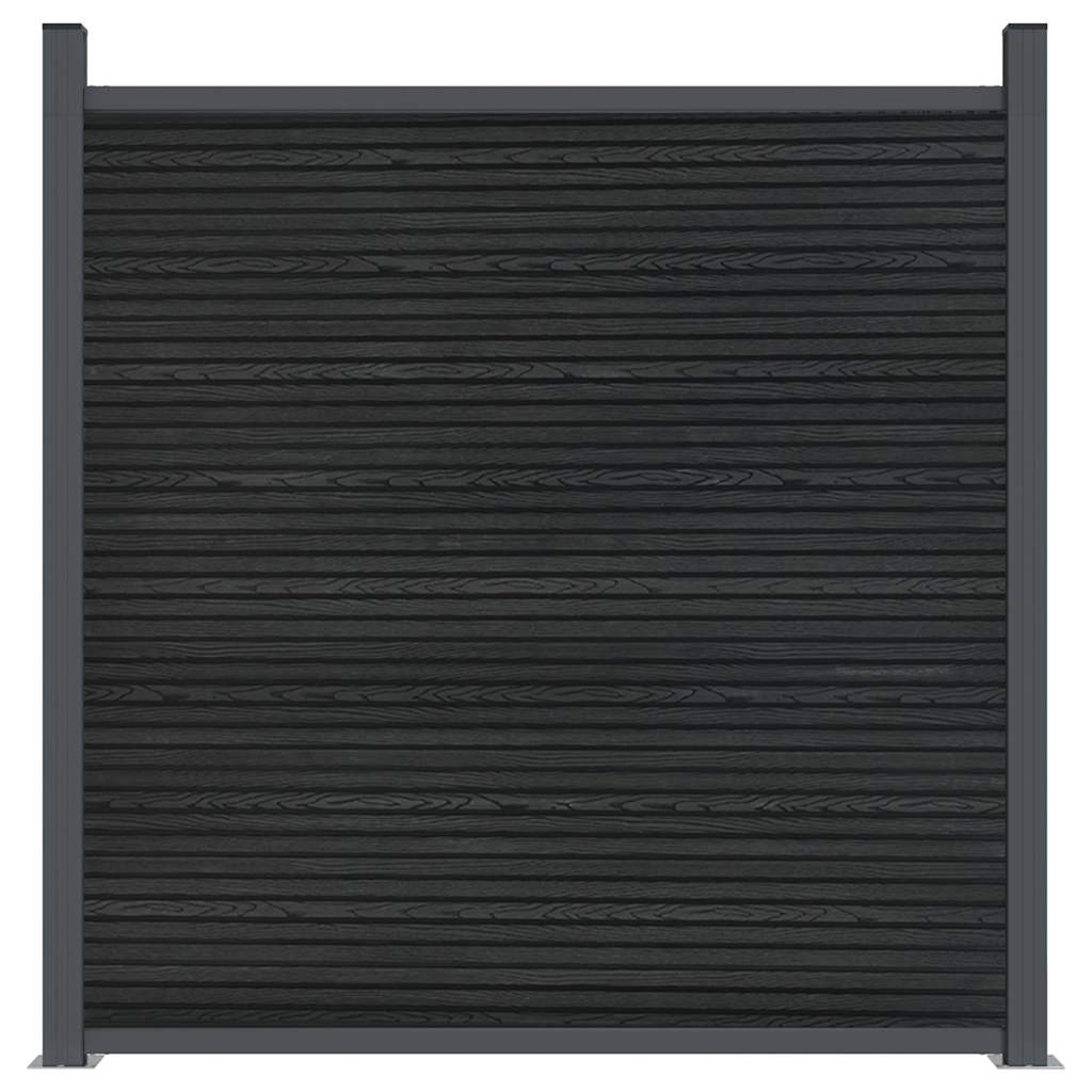 Zaunelement Grau 1737x186 cm WPC