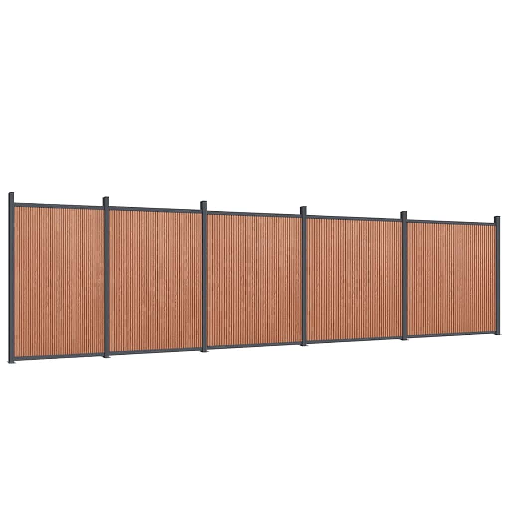 Zaunelement Braun 872x186 cm WPC