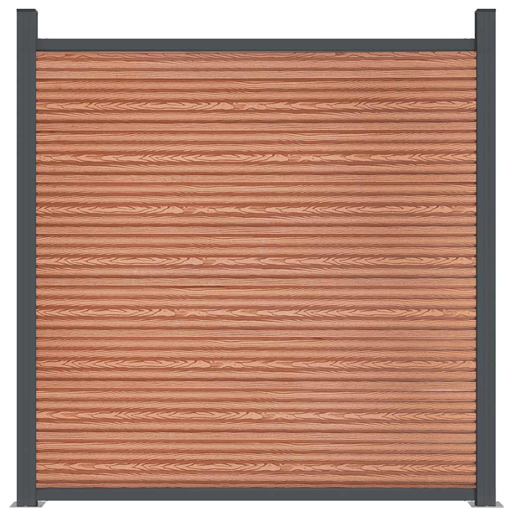 Zaunelement Braun 872x186 cm WPC