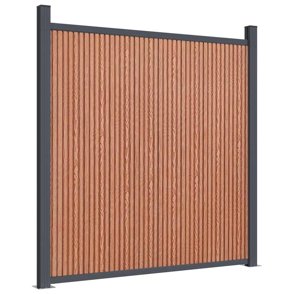 Zaunelement Braun 872x186 cm WPC