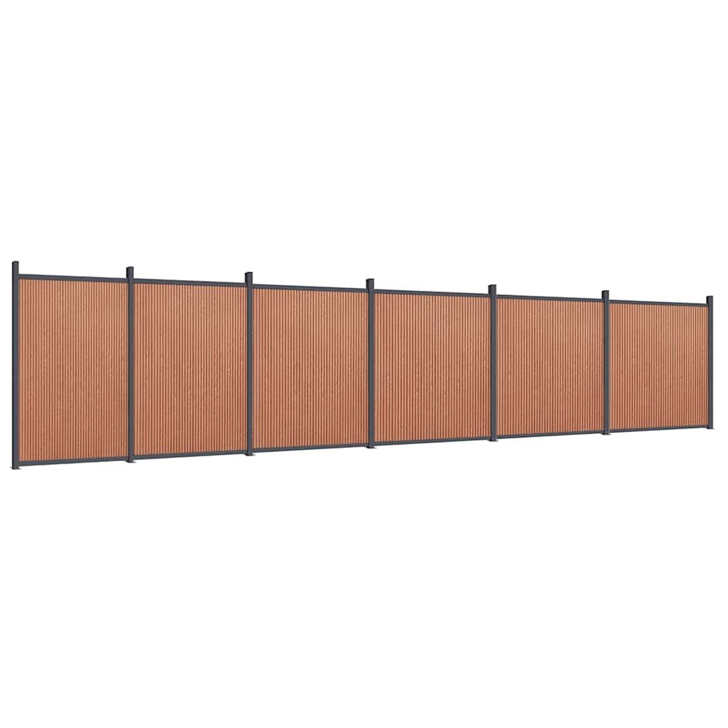 Zaunelement Braun 1045x186 cm WPC