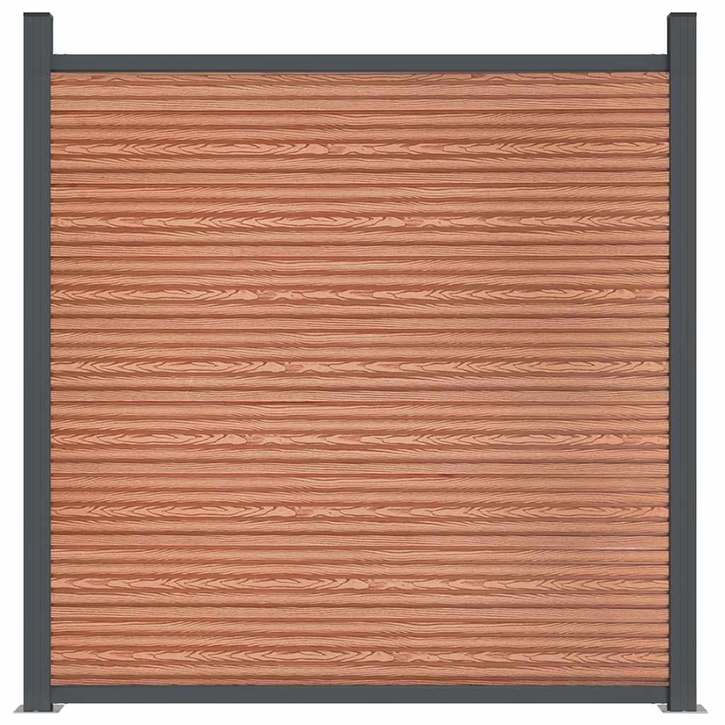 Zaunelement Braun 1045x186 cm WPC