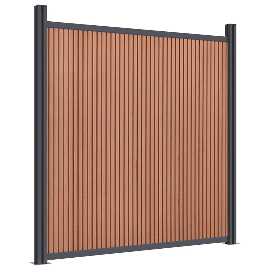 Zaunelement Braun 1218x186 cm WPC