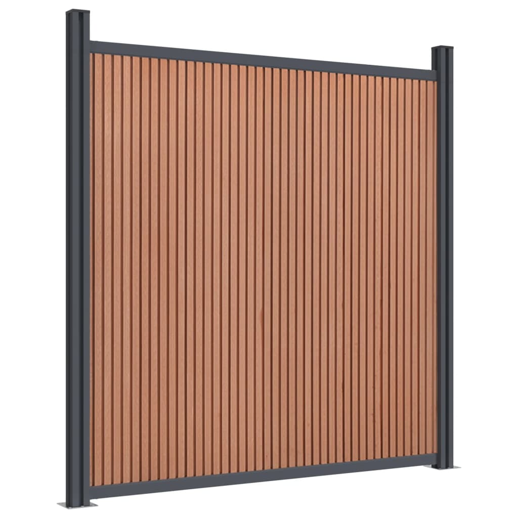 Zaunelement Braun 1391x186 cm WPC