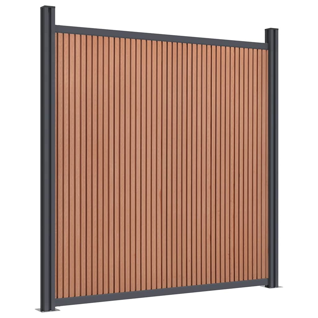 Zaunelement Braun 1737x186 cm WPC