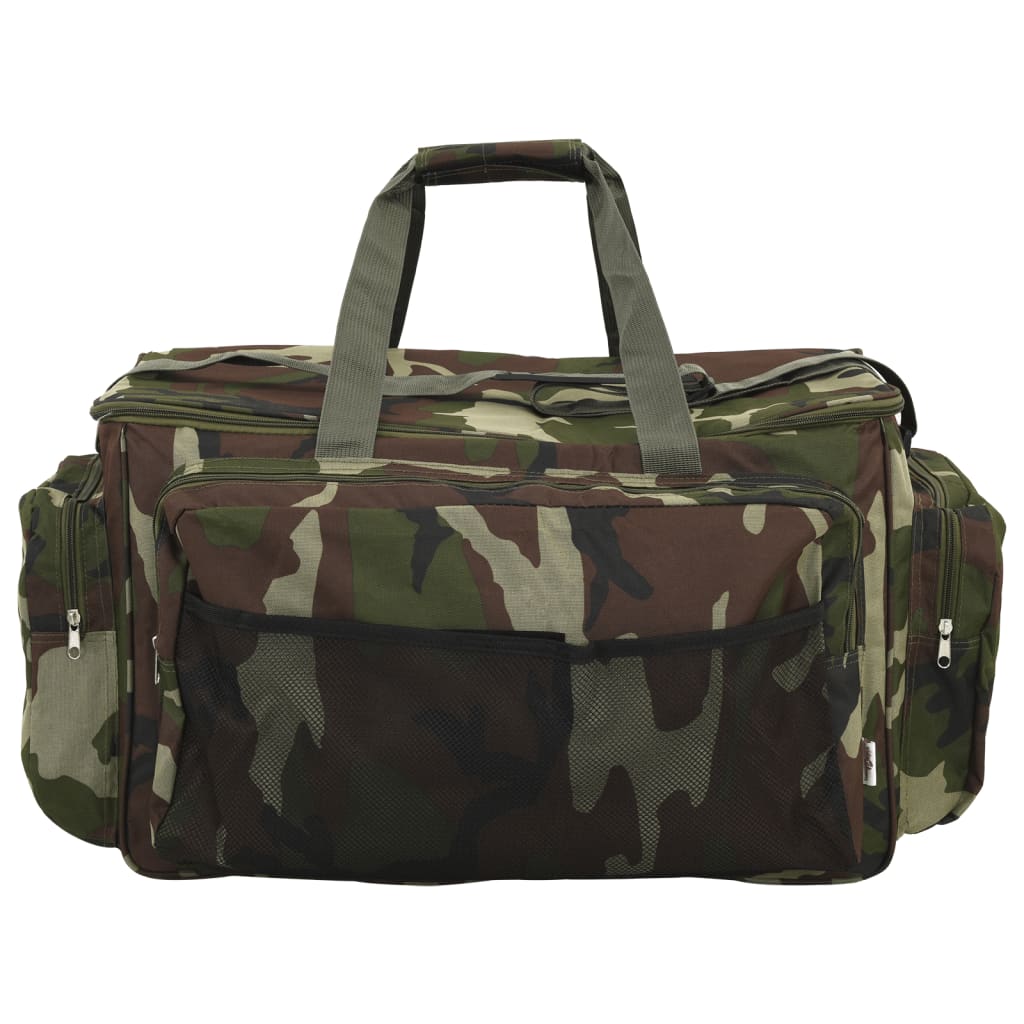 Sac de pêche imperméable en tissu Oxford camouflage vert