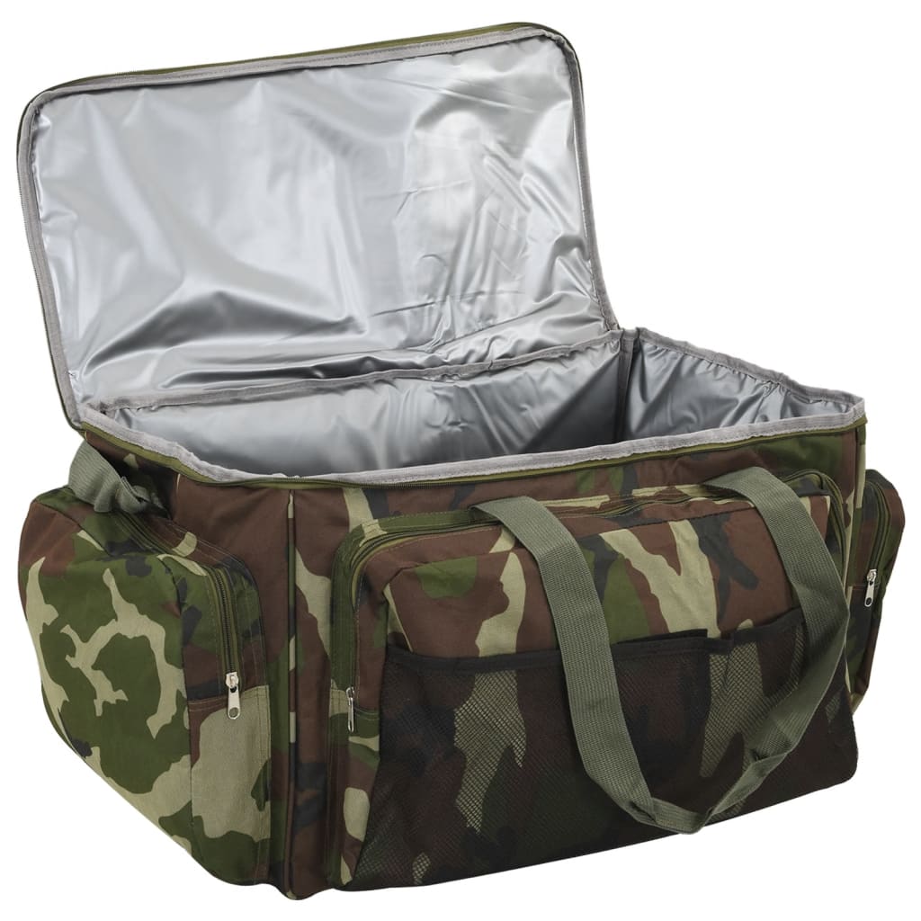 Sac de pêche imperméable en tissu Oxford camouflage vert