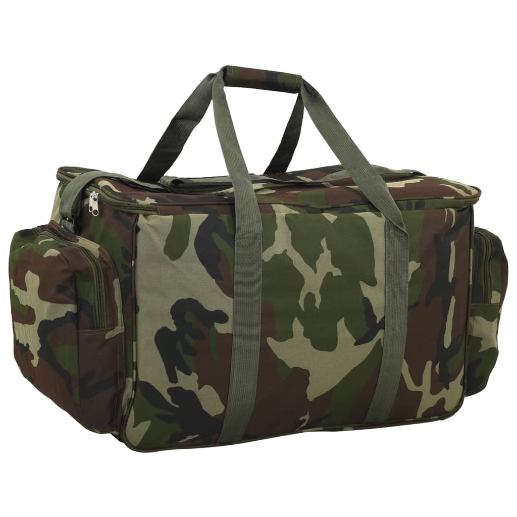 Sac de pêche imperméable en tissu Oxford camouflage vert