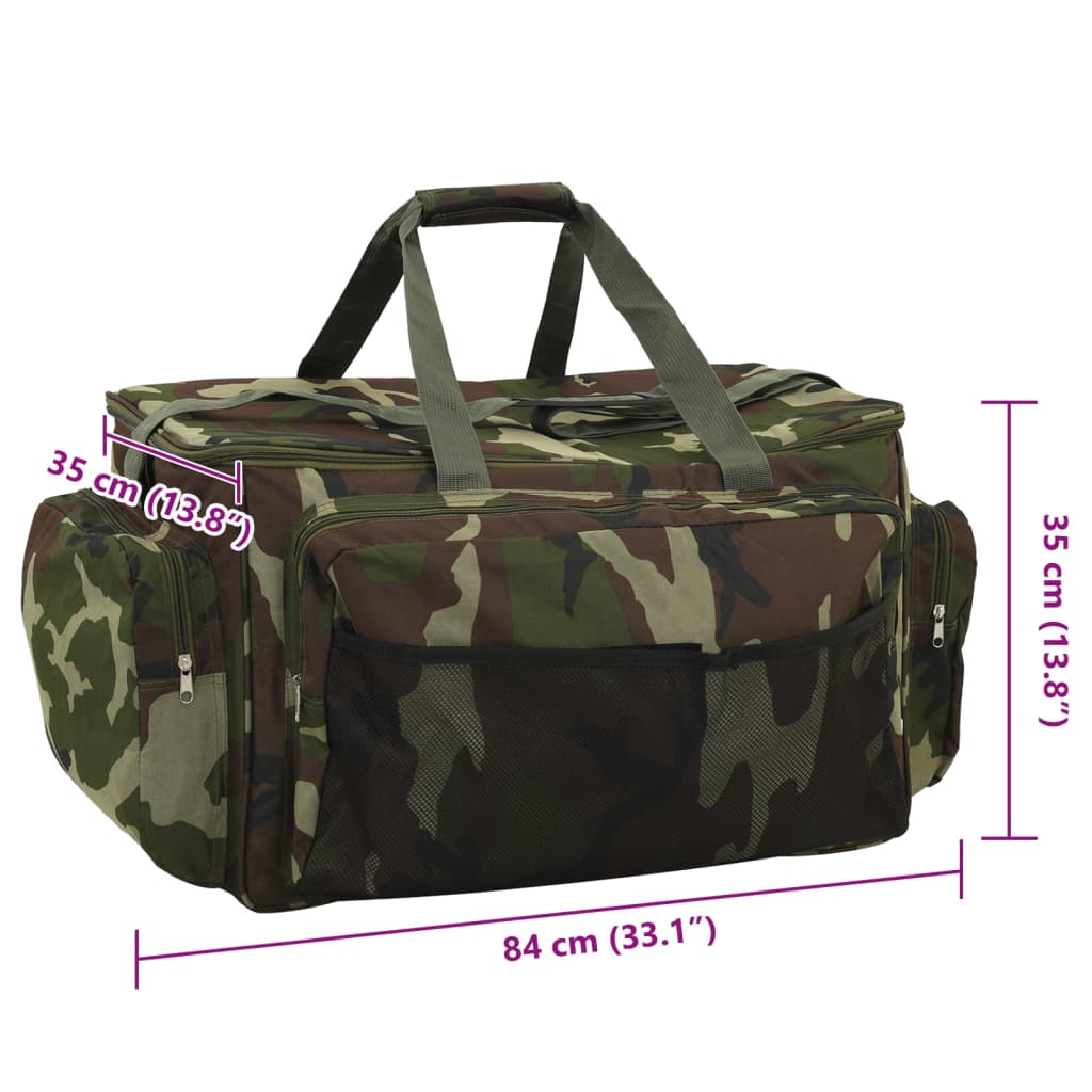 Sac de pêche imperméable en tissu Oxford camouflage vert