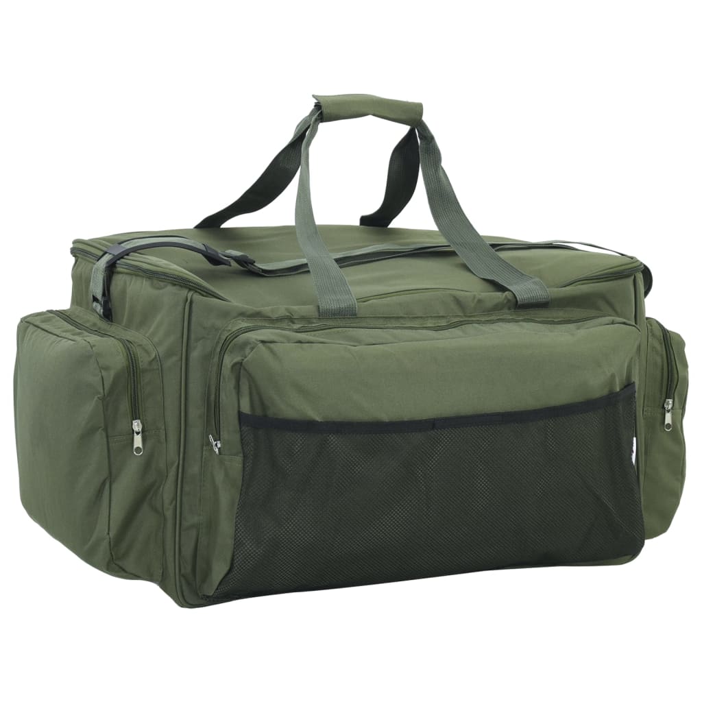 Sac de pêche imperméable en tissu Oxford vert foncé