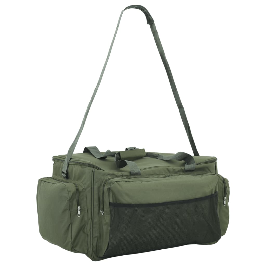 Sac de pêche imperméable en tissu Oxford vert foncé