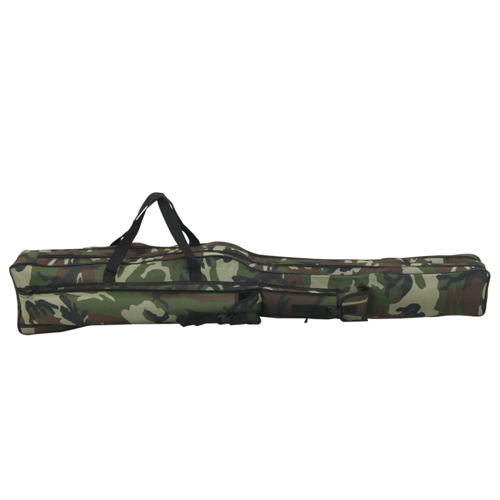 Sac pour canne à pêche camouflage vert 150 cm tissu Oxford