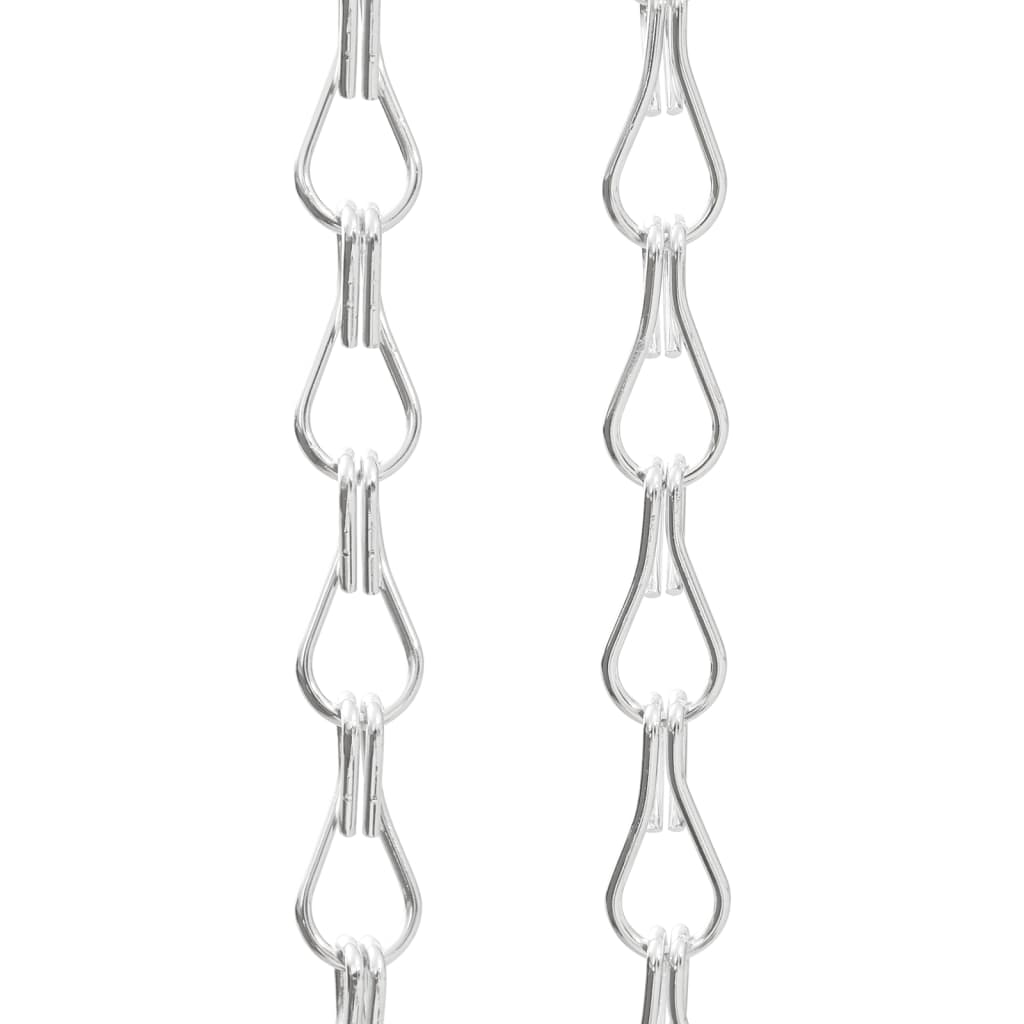 Türvorhang aus Ketten 56x202 cm Aluminium