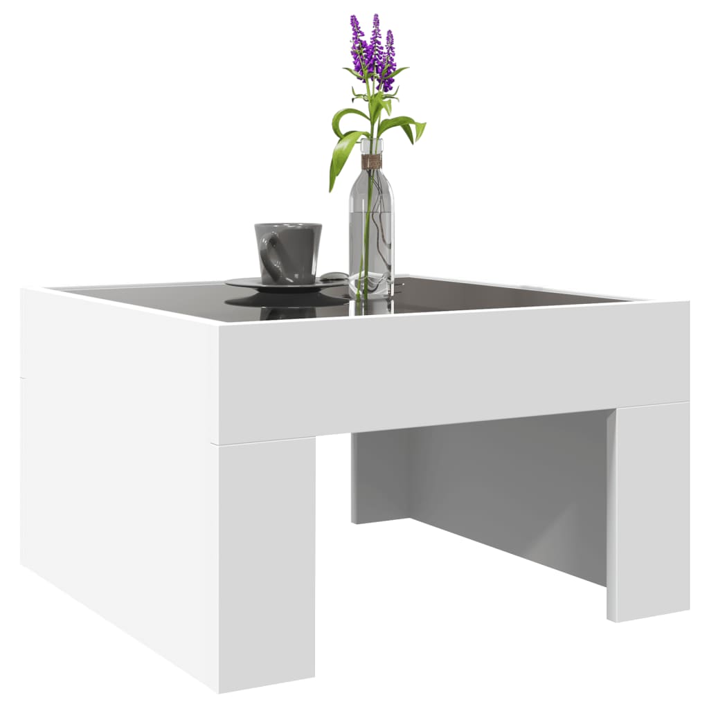 Table basse avec Infinity LED blanc 50x50x30 cm