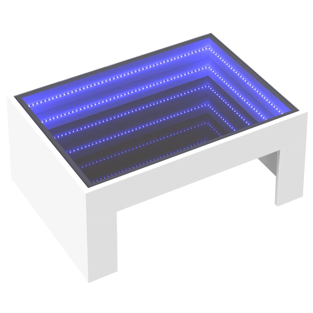 Table basse avec Infinity LED blanc 70x50x30 cm