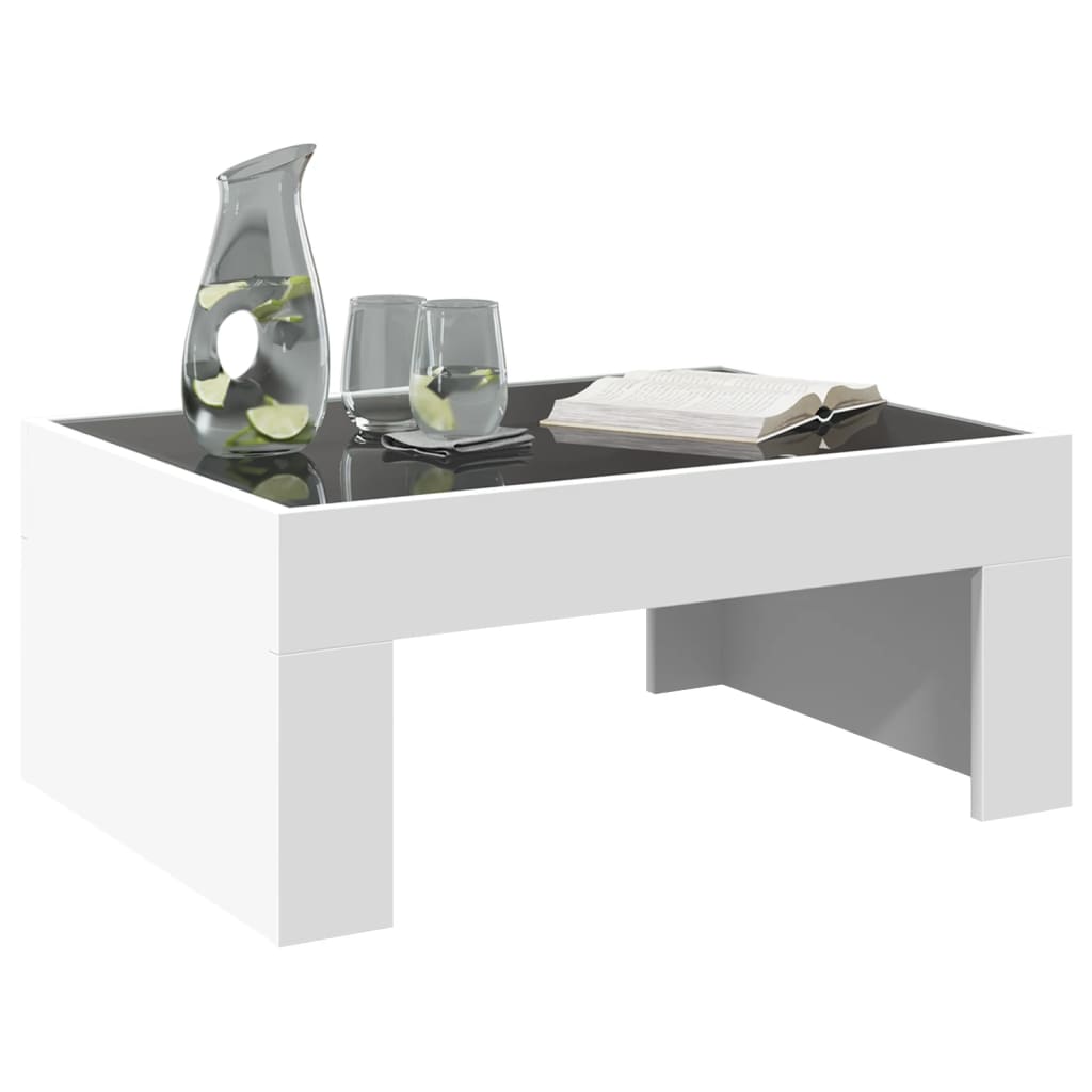 Table basse avec Infinity LED blanc 70x50x30 cm