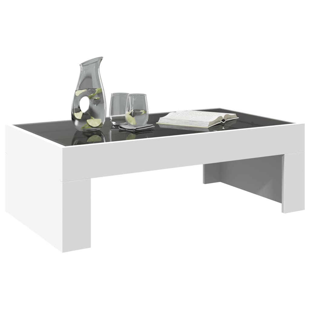 Table basse avec Infinity LED blanc 90x50x30 cm
