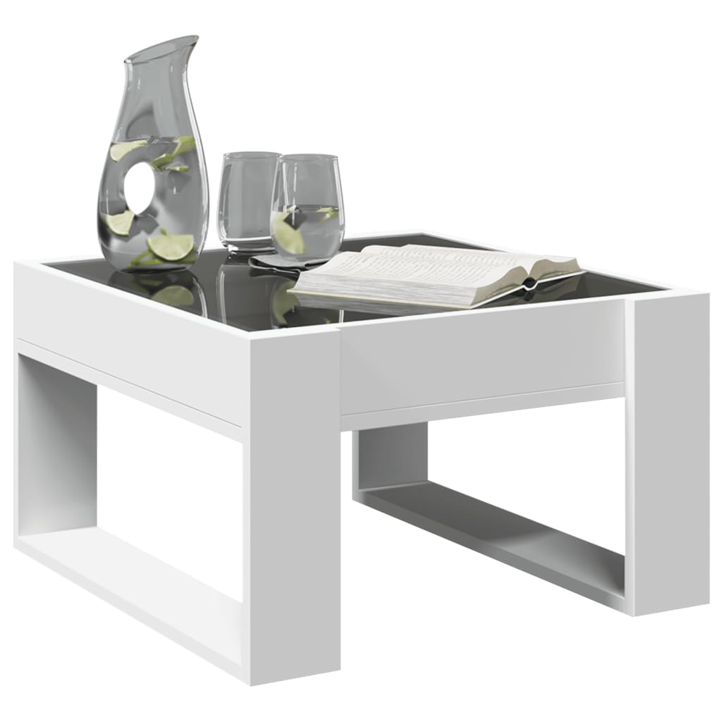 Table basse avec Infinity LED blanc 50x53x30 cm