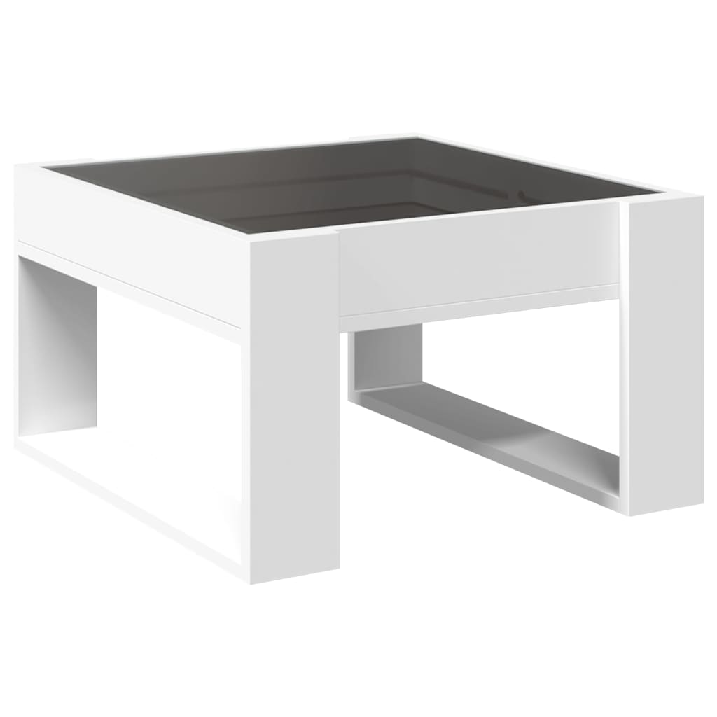 Table basse avec Infinity LED blanc 50x53x30 cm